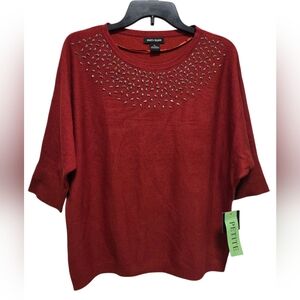 Select + Trend Dolman Burgandy Top